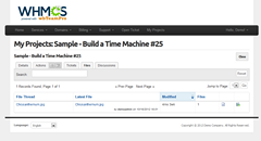 wbTeamPro Client Default File List View wbTeamPro Client Default File List View